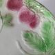 Plate on a pedestal in strawberry slip