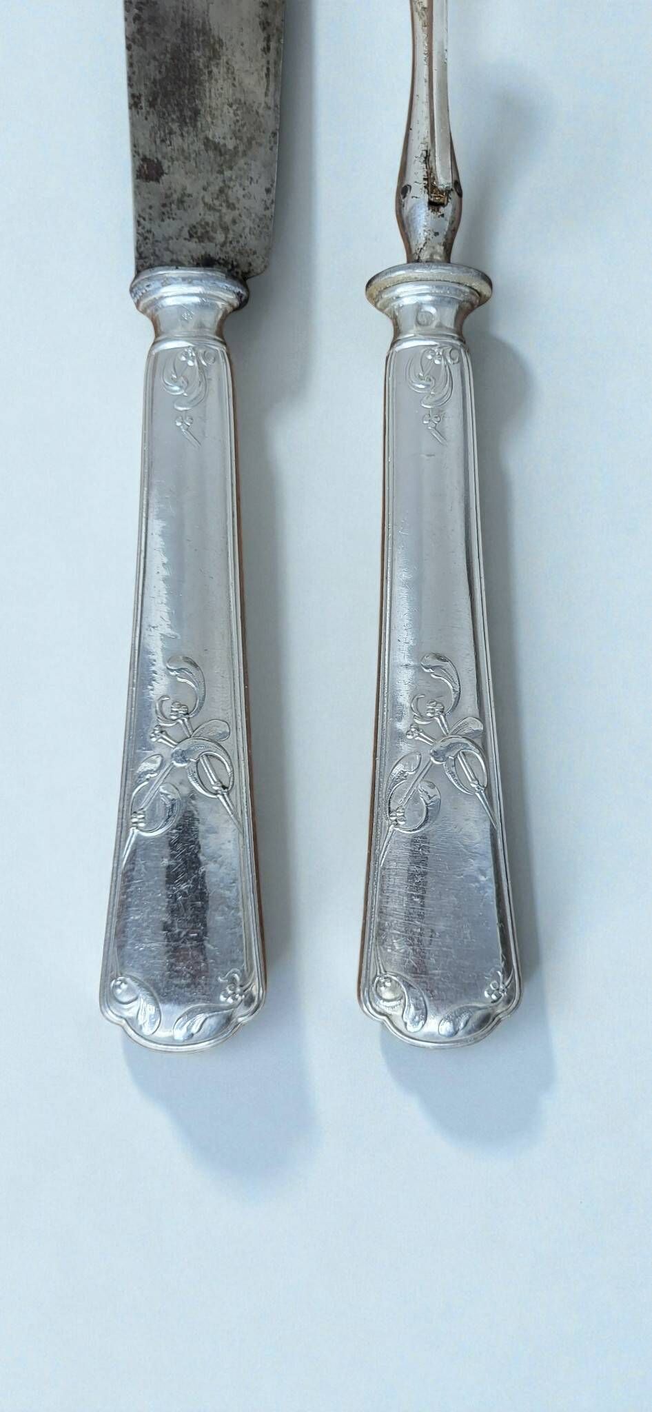 Couverts de service à gigot en argent poinçon Minerve