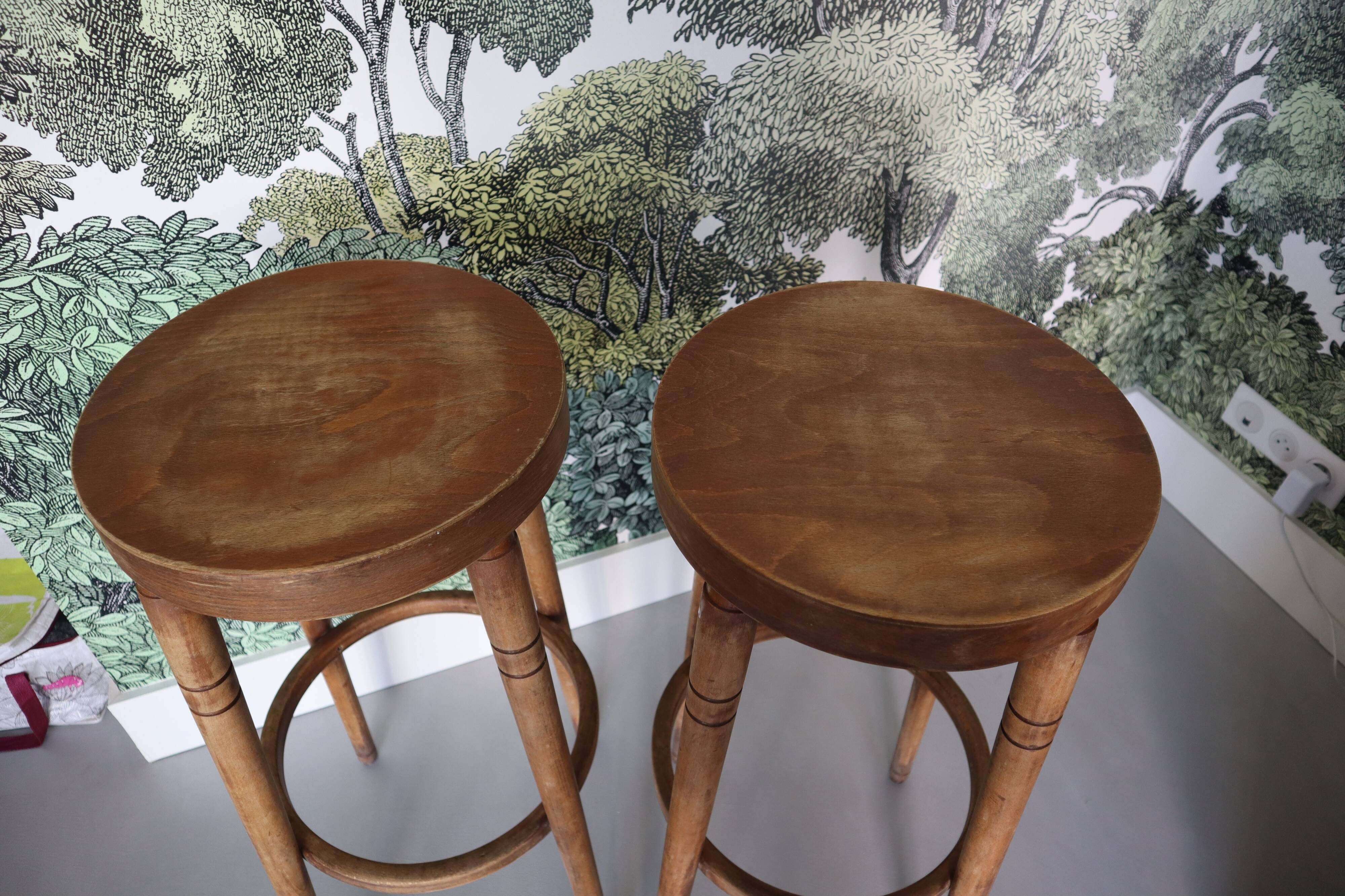 Pair of Baumann stools