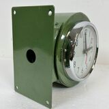 Vintage green citizen double-sided navy wall clock, 1980s