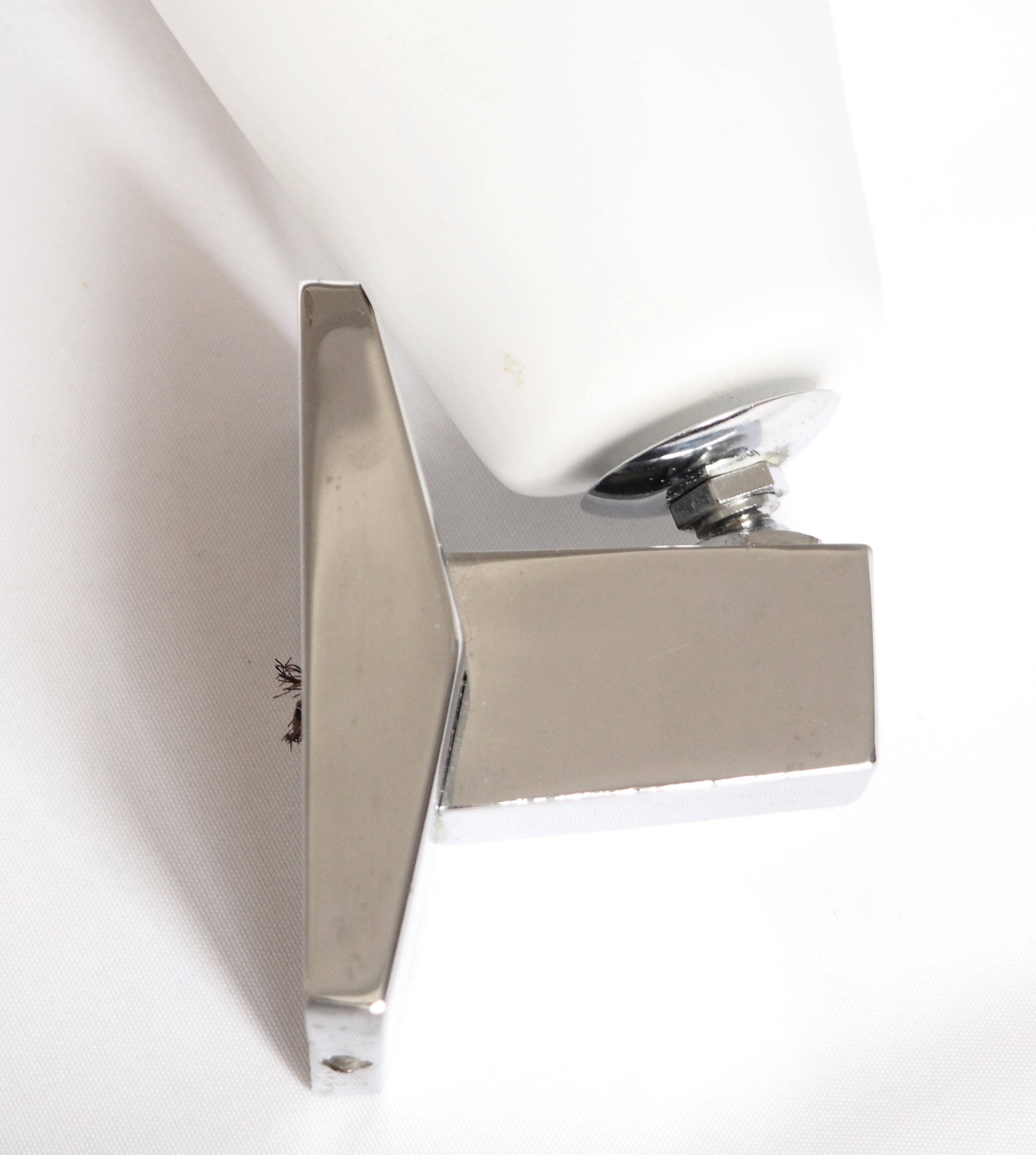 Italian chrome and opaline wall light 1970