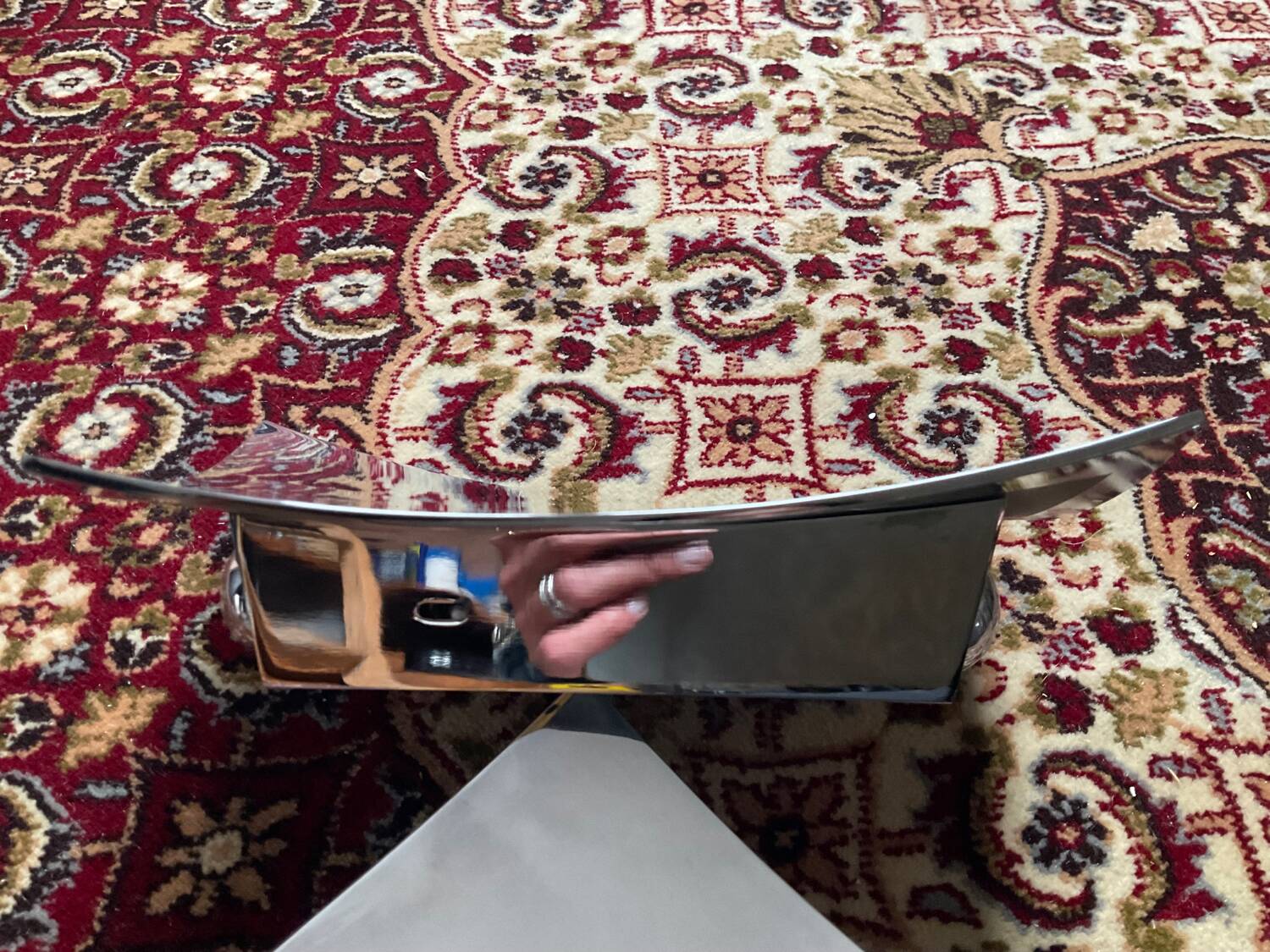 Philips designer wall light in chrome metal