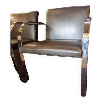 Pair of KNOLL Brno armchairs