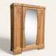 Parisian Art Deco style wardrobe in solid raw oak, 1950