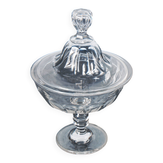 Vintage cut glass candy box – 23.5 cm tall
