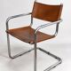 Bauhaus cantilever chair, cognac leather and chrome.