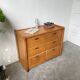 1980s pine chest of drawers