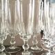 Set 12 flûtes à champagne cristallin taillé