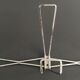 Vintage triple patère in silver metal