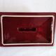 Art Deco box in burgundy ceramic art Poët Laval