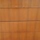 Vintage chest of drawers from the 50s/60s in golden mahogany 4 drawers feet bobbin