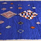 Blue Moroccan Rug - 295 x 206 cm