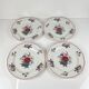 Set de 4 assiettes plates "Agreste", Sarreguemines, fin XXe, Pyroblan