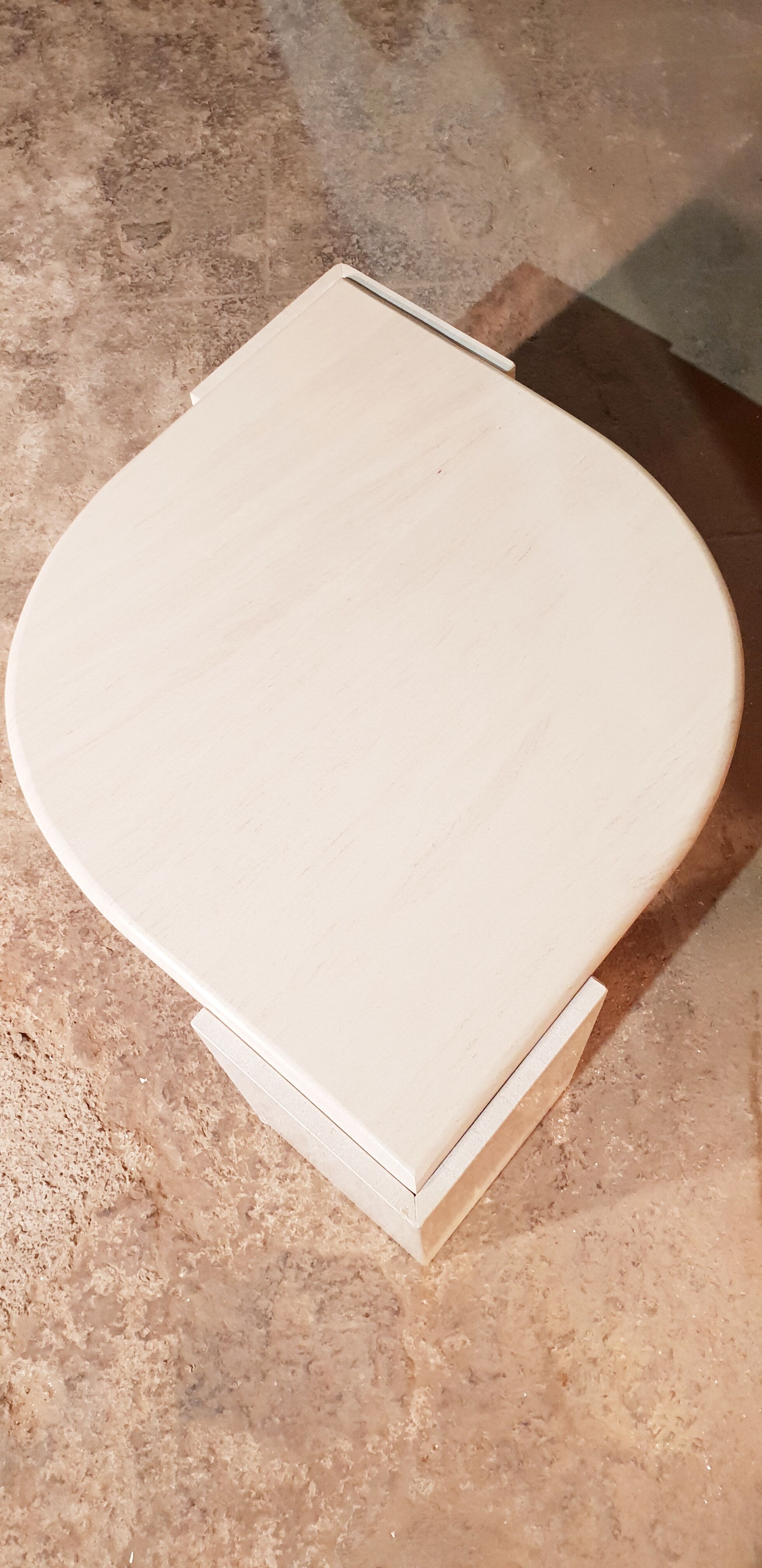 Travertine coffee table