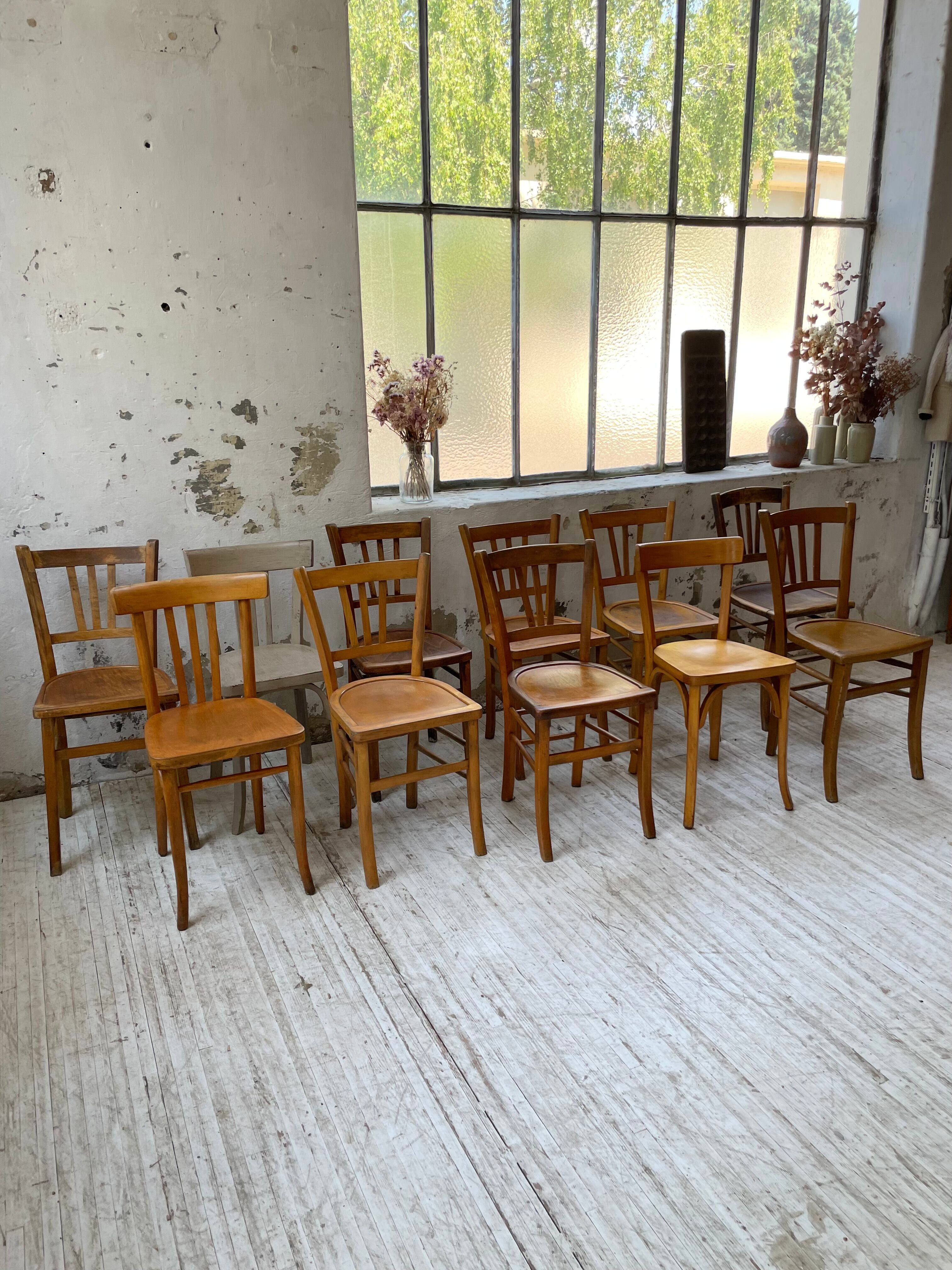 Set 11 Baumann bistro chairs