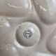 Large oyster plate Salins-les-Bains France vintage 41 cm