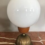 Paire de lampe Art Déco en opaline