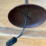 Openwork sheet metal lamp
