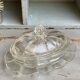 Vintage glass butter tray