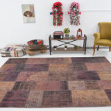 7x10 copper tones oversize farmhouse rug 303x208cm