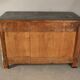 Painted Louis XIV commode with faux marble top.