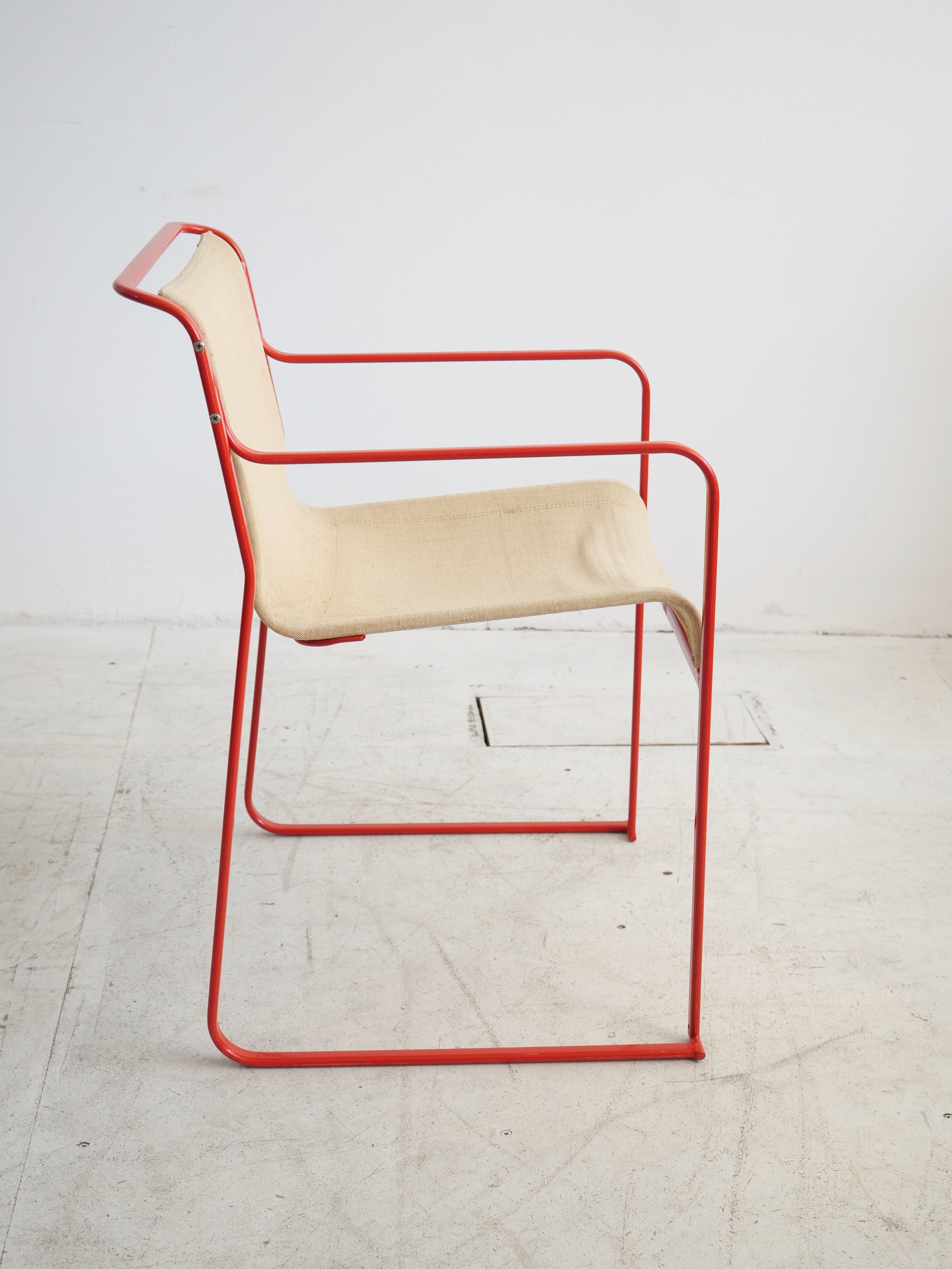 4 stackable chairs Gastone Rinaldi Thema Italy