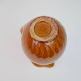 Pichet jaune ocre en céramique signé Félix Céram Vallauris circa 1960