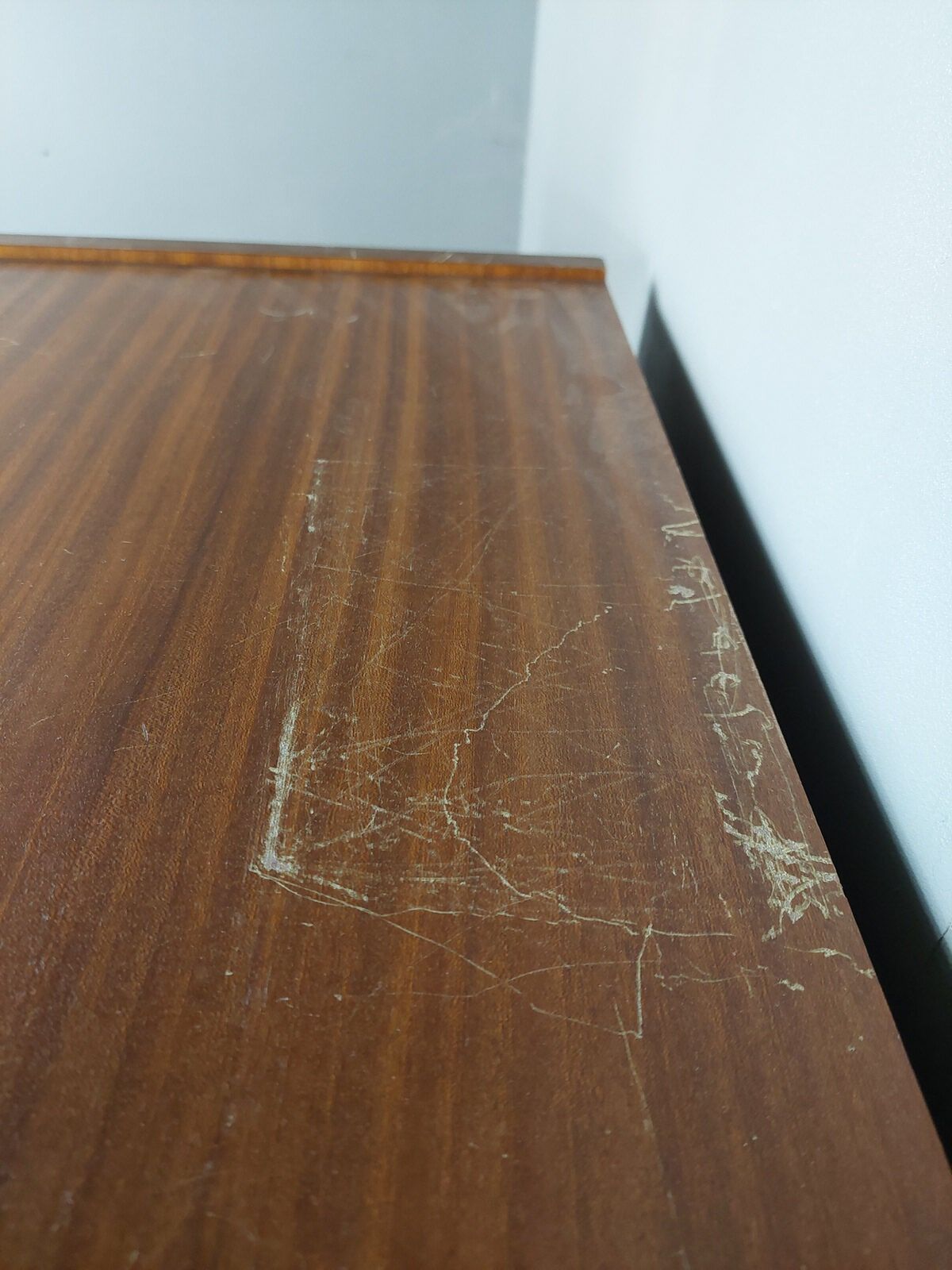 Secrétaire droit à abattant vintage