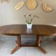 Vintage oval Baumann table
