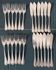 Elegant 24-piece fish service – Marot Bérain pattern in silver-plated metal