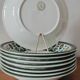 Set of 8 hollow plates Boch nut model