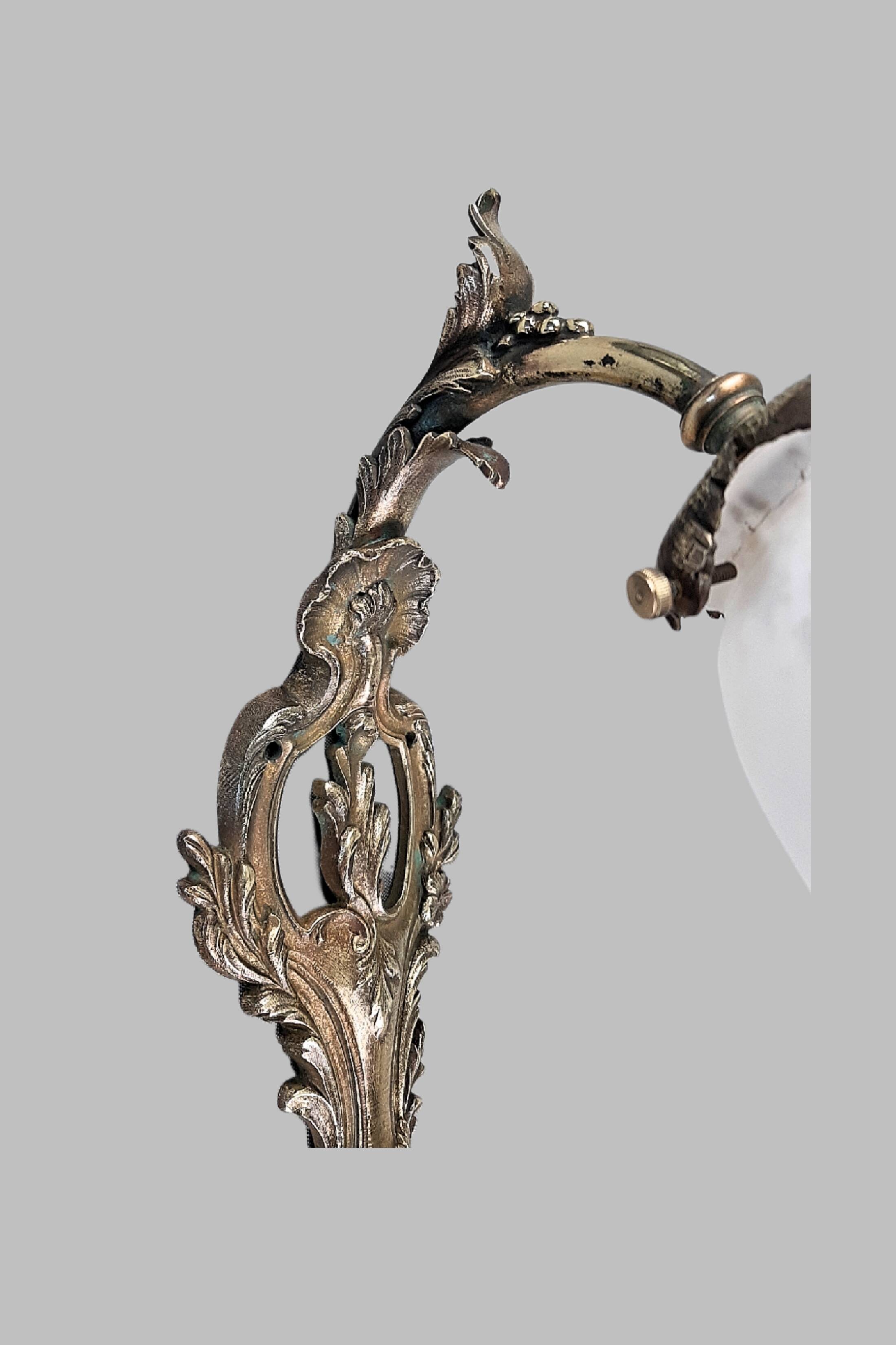 Pair of large Art Deco wall lights