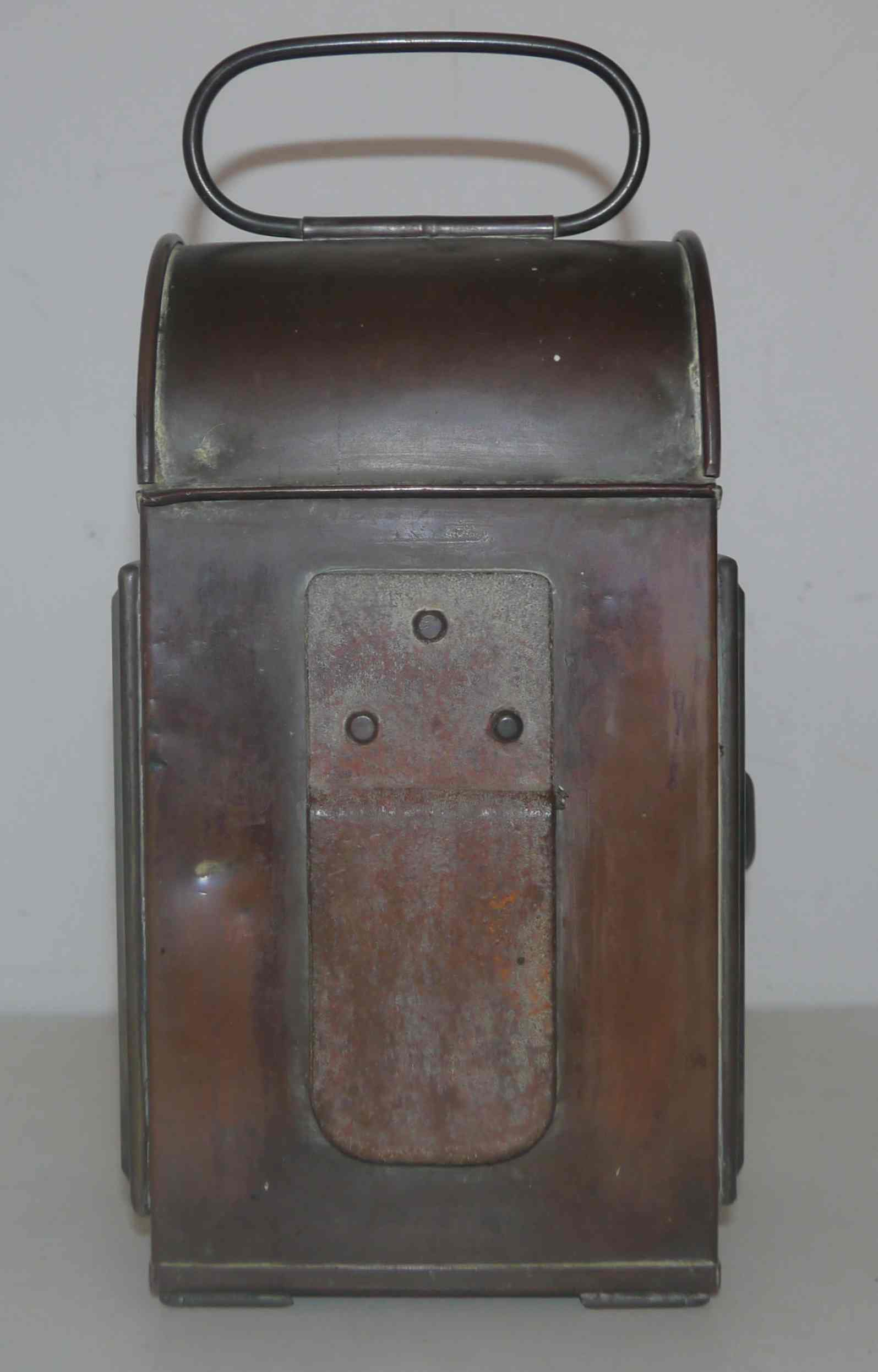Old railway lamp "R.Allen - Hepton Mallett" early 20th century
