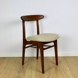 Chaises vintage Hałas beige bouclé - lot de 3