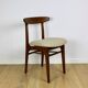Chaises vintage Hałas beige bouclé - lot de 3