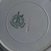 Set of 10 large ironstone Art Deco plates Saint-Amand Water Lily