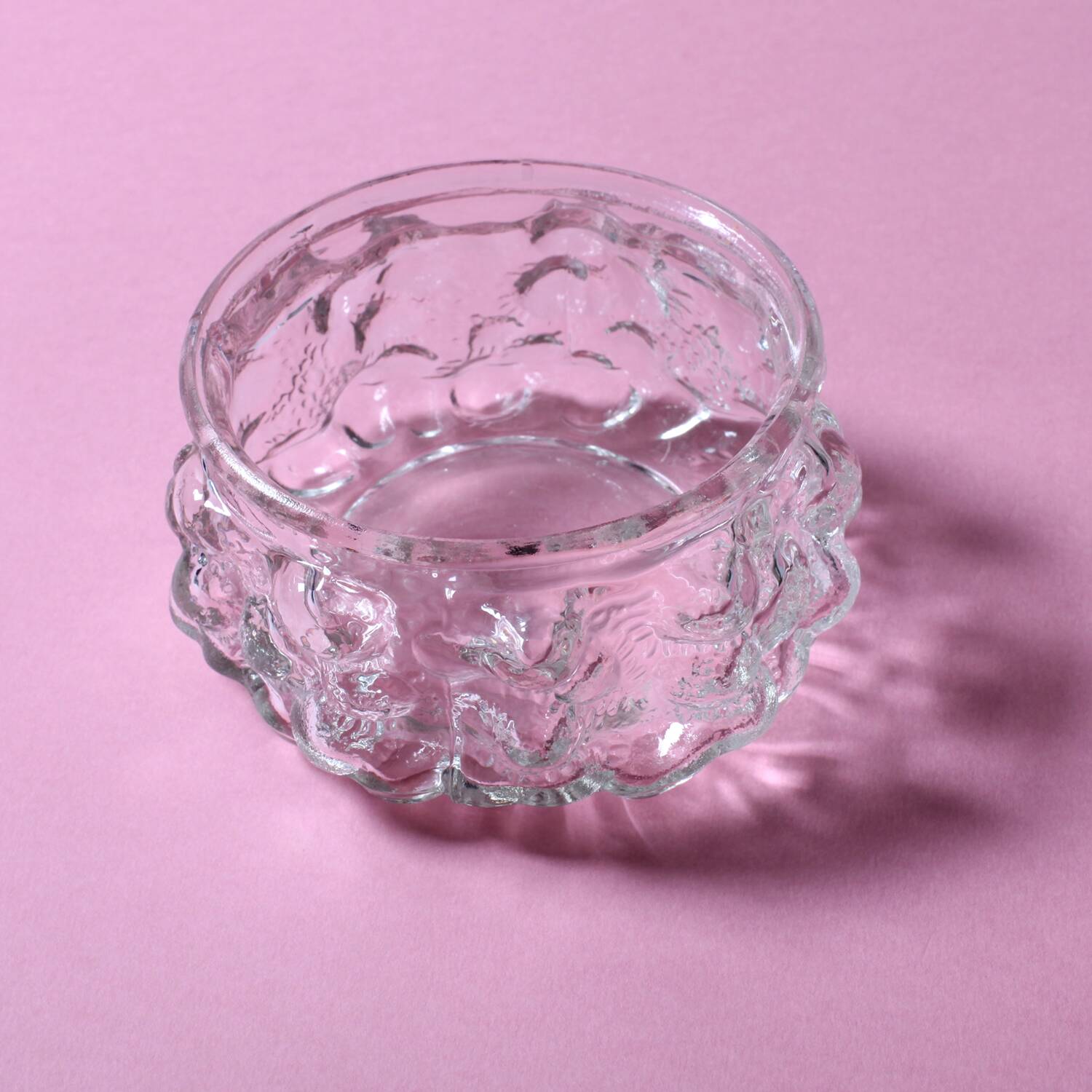 Mid-Century Pressed Glass Bowl: Vladislav Urban Design, Czech Republic