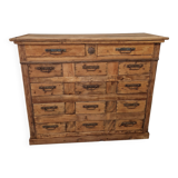 14-drawer wooden chest of drawers