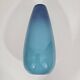 Blue gradient ceramic vase by Gabriel Musarra – Vallauris, 1970
