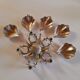 Silver-plated flower ashtray 1970