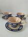 Trio of Ti-Bihan St Malo cups and saucers by Yvon Roy