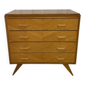 Chest of drawers with compass feet