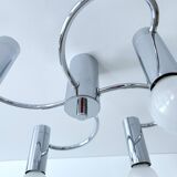 Vintage Space Age Ceiling Light, Chrome
