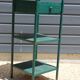 Green metal dormitory bedside table 1960