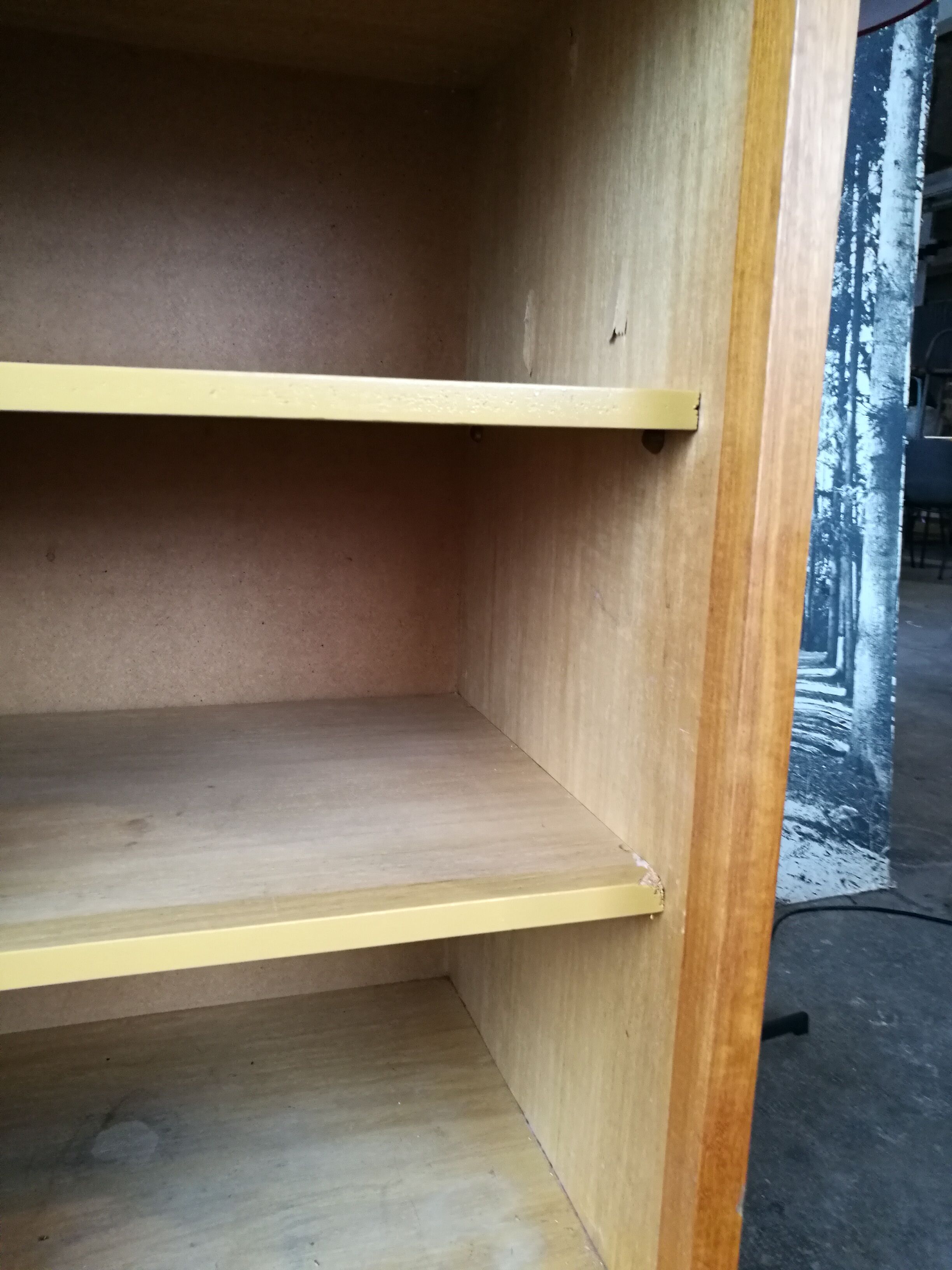 Vintage sideboard sliding doors 1970