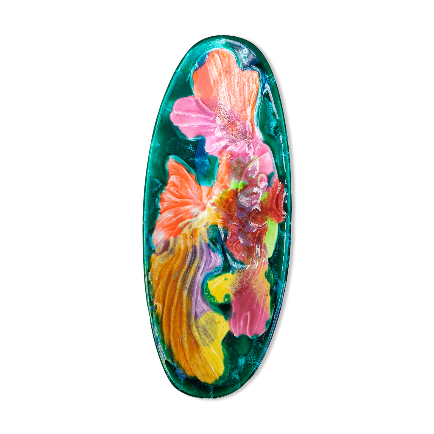 Ceramic dish Vallauris 1960s, fish