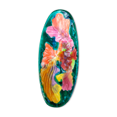 Ceramic dish Vallauris 1960s, fish
