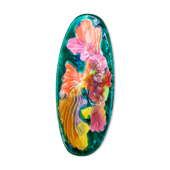 Ceramic dish Vallauris 1960s, fish