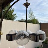 Chrome chandelier Space age 70s