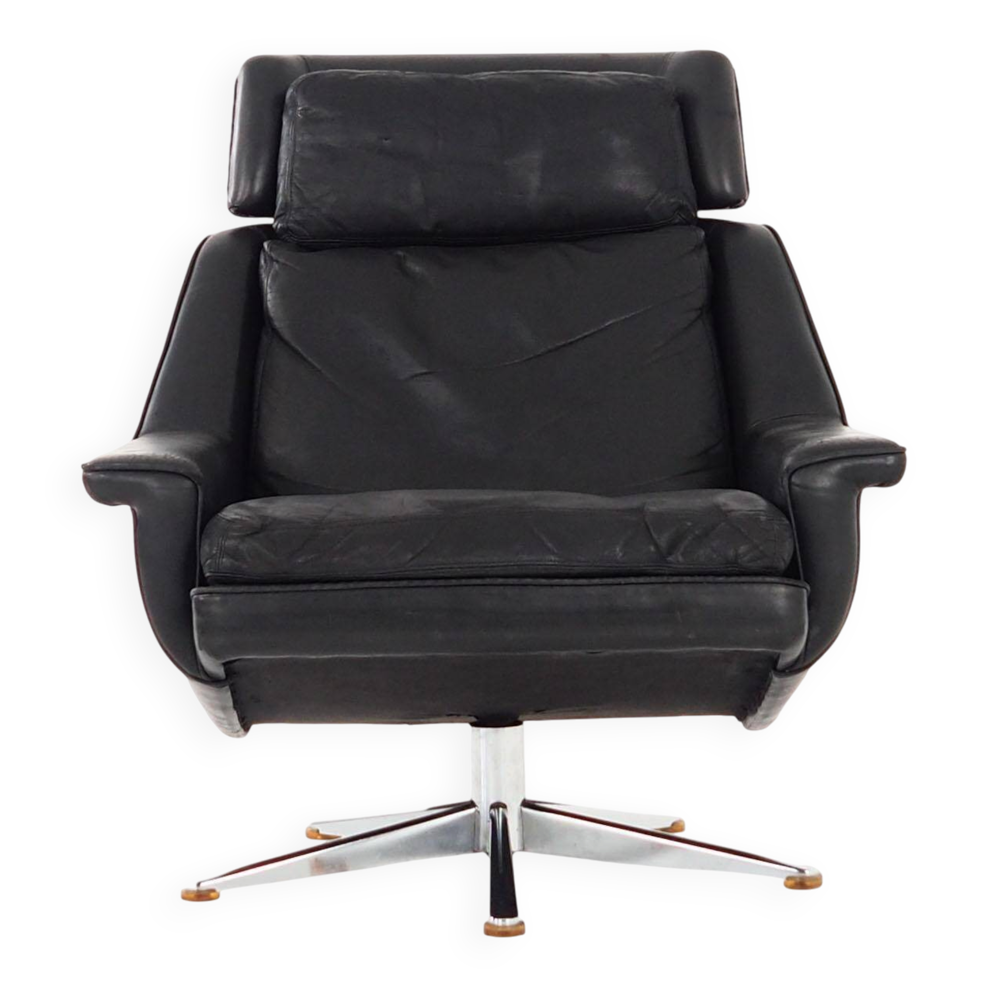 Office armchair, Danish design, 1970s, designer: Werner Langenfeld, Esa